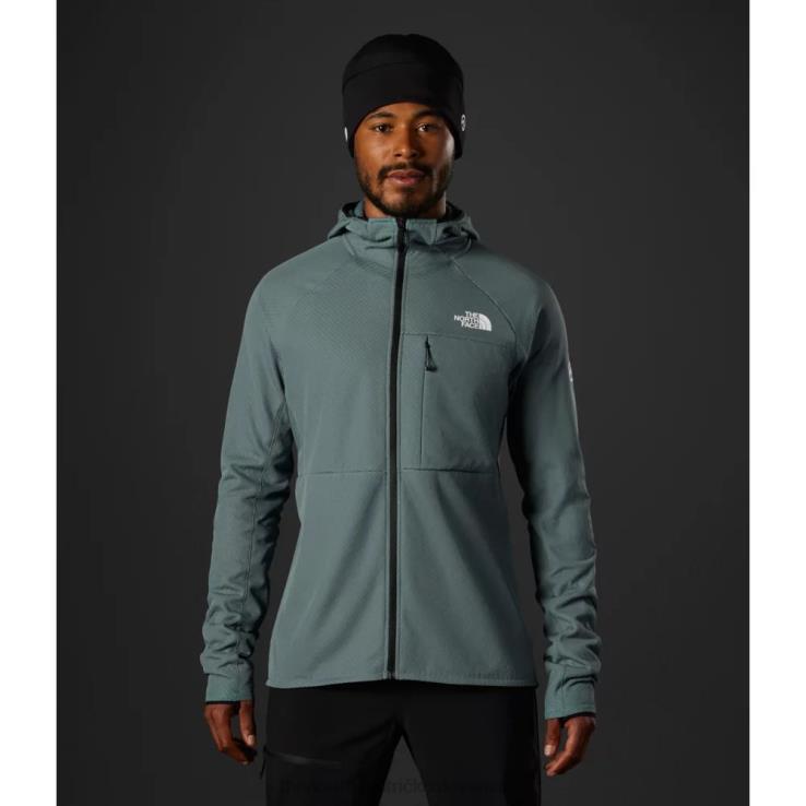 HLH084453 Modrá The North Face pánska mikina s kapucňou zo série futurefleece na zips
