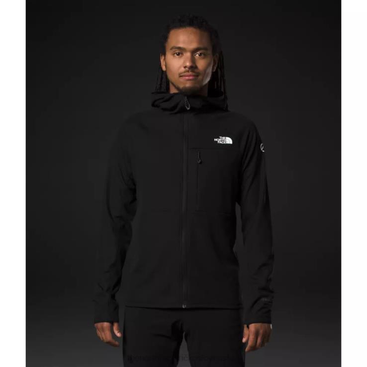 HLH084455 čierna The North Face pánska mikina s kapucňou zo série futurefleece na zips
