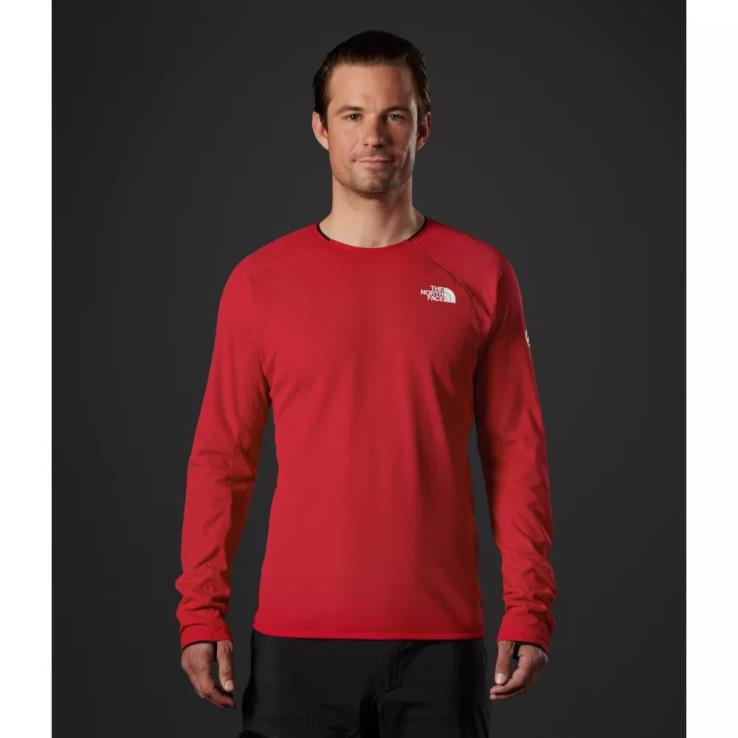 HLH084465 červená The North Face muži summit séria futurefleece crew