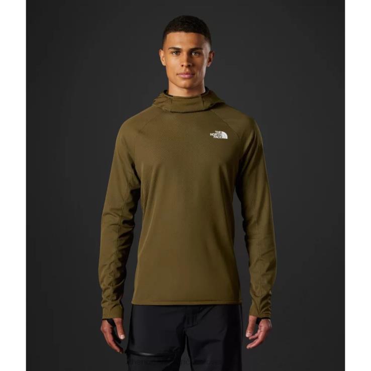HLH084511 vojenská oliva The North Face pánska séria summit futurefleece lt pulóver s kapucňou