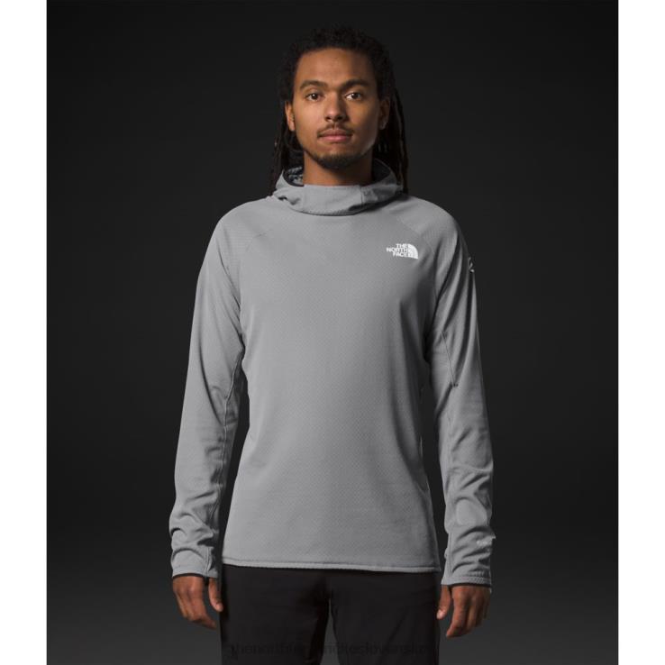 HLH084512 sivá The North Face pánska séria summit futurefleece lt pulóver s kapucňou