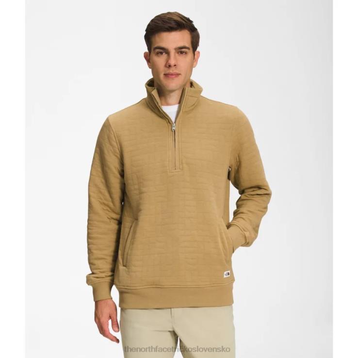 HLH084661 tan vres The North Face pánsky dlhý šiltový prešívaný zips
