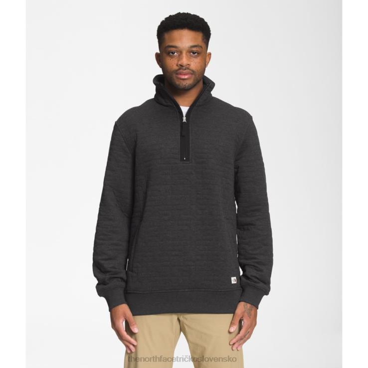 HLH084666 vres čierny The North Face pánsky dlhý šiltový prešívaný zips