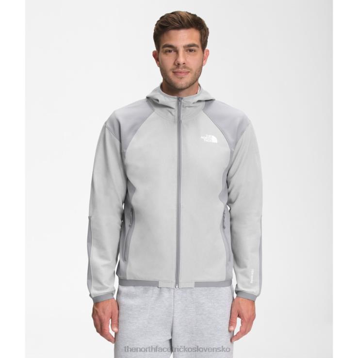 HLH084744 sivá The North Face pánska tekware mikina s kapucňou na zips