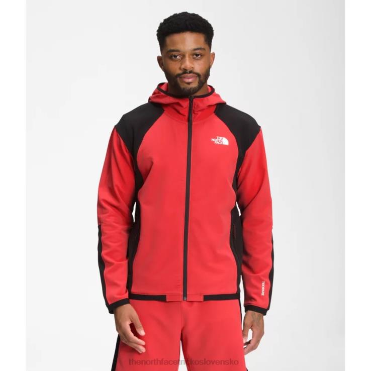 HLH084747 horizont červený The North Face pánska tekware mikina s kapucňou na zips