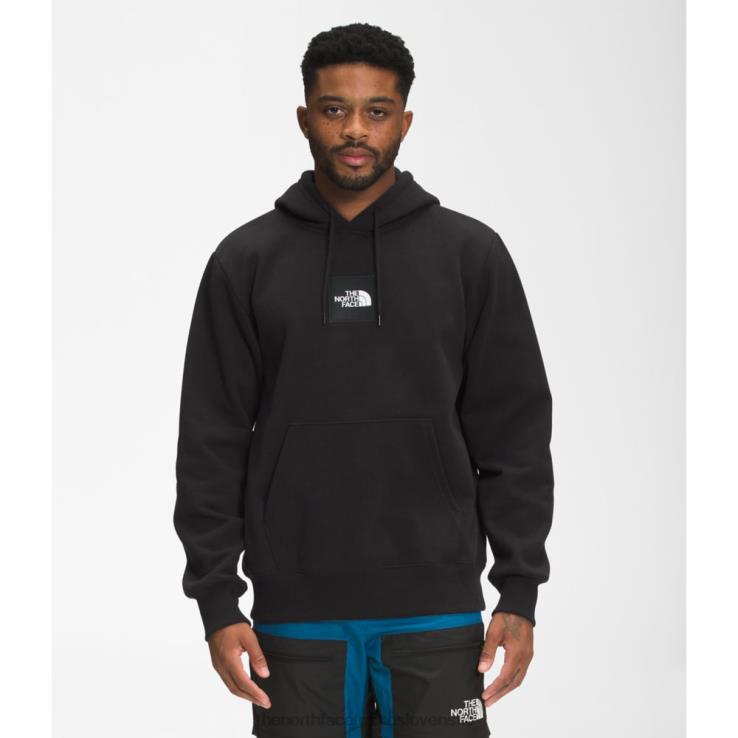 HLH084755 čierna The North Face pánska boxerská mikina s kapucňou v ťažkej váhe