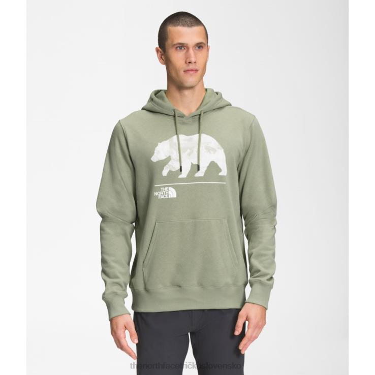 HLH085047 zelený čaj The North Face pánska mikina s kapucňou