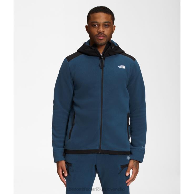 HLH085168 tienisté modré The North Face pánska bunda alpine polartec 200 s kapucňou na zips