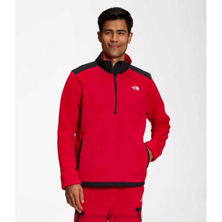 HLH085172 červená čierna The North Face červený čierny pánsky alpine polartec 200 zips