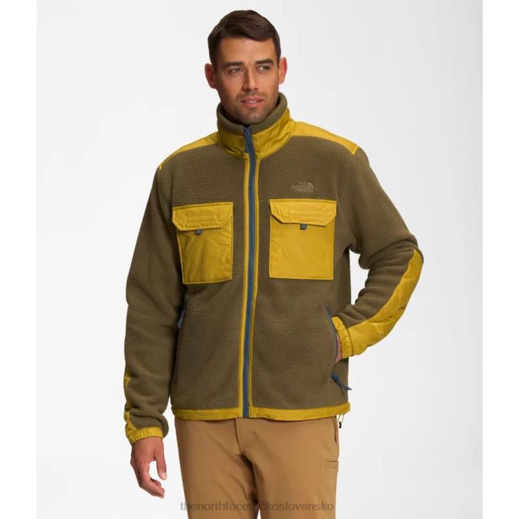 HLH085178 vojenská oliva The North Face pánska bunda na zips kráľovský oblúk