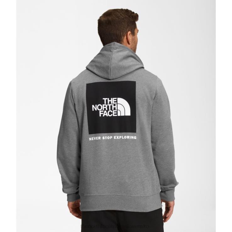 HLH085397 sivá The North Face pánska mikina s kapucňou box nse