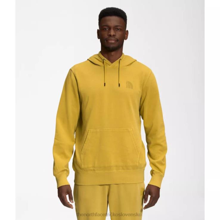 HLH085407 minerálne zlato The North Face pánska mikina s kapucňou na farbenie odevov