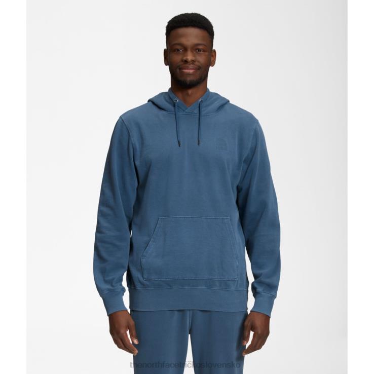 HLH085408 tienisté modré The North Face pánska mikina s kapucňou na farbenie odevov