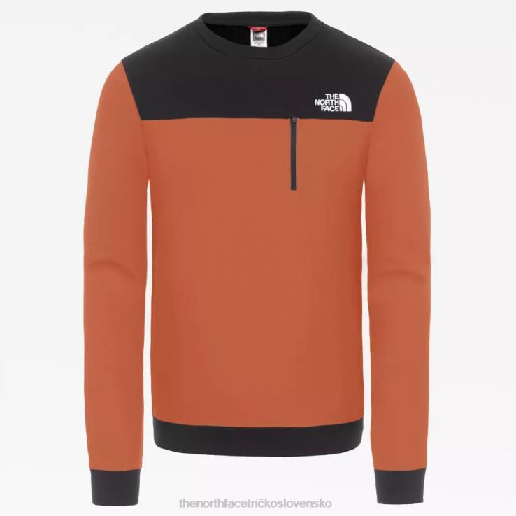HLH08578 pálený okr The North Face pánsky sveter z ľahkých technológií