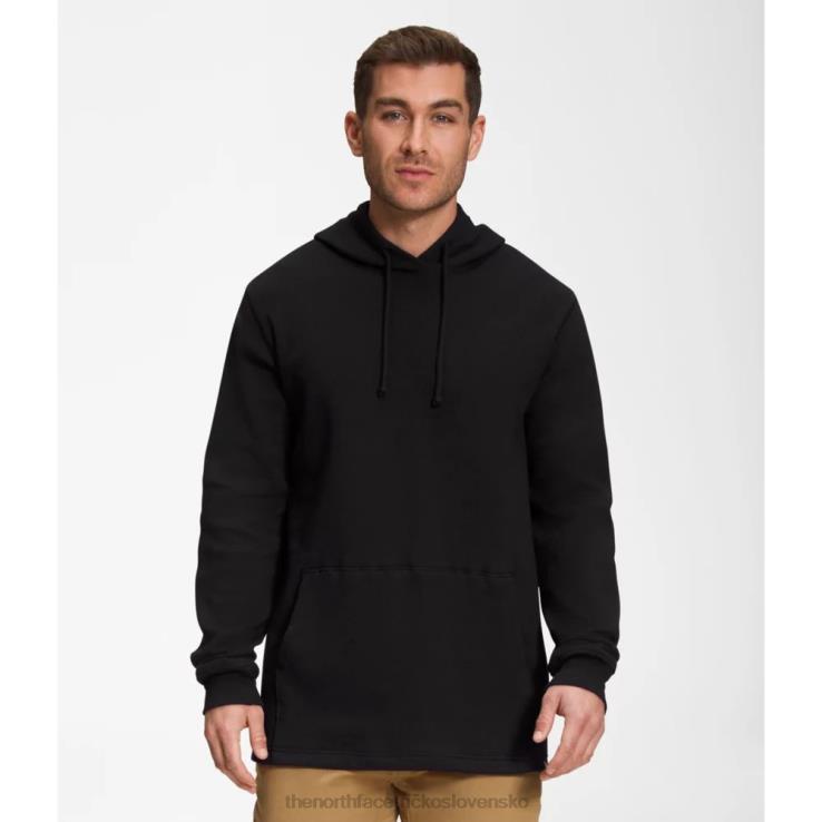 HLH086038 čierna The North Face pánska wafflová mikina s kapucňou