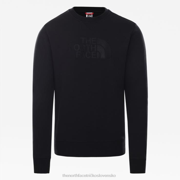 HLH08604 čierna The North Face muži nakreslili sveter na vrchol