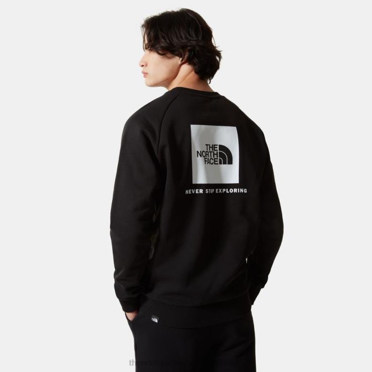 HLH08617 čierna The North Face pánsky raglánový redbox sveter