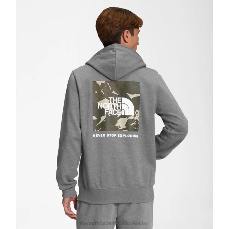 HLH086244 sivá The North Face pánska mikina s kapucňou box nse