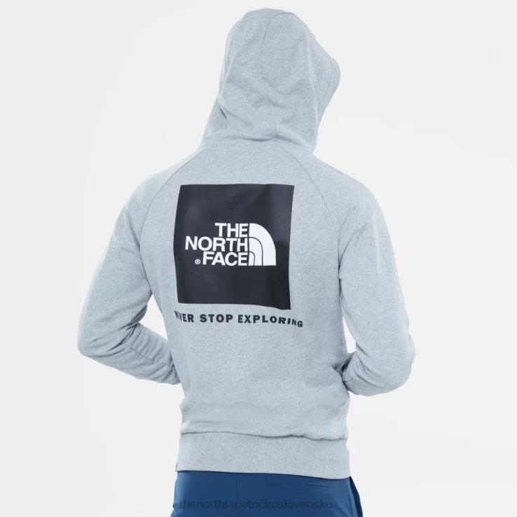 HLH0862 sivá The North Face pánska raglánová mikina s kapucňou