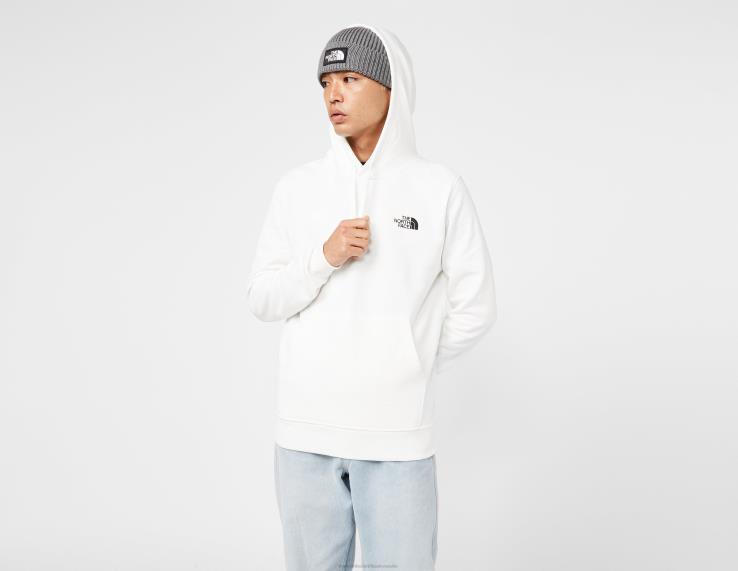 HLH086723 biely The North Face sezónna grafická mikina s kapucňou
