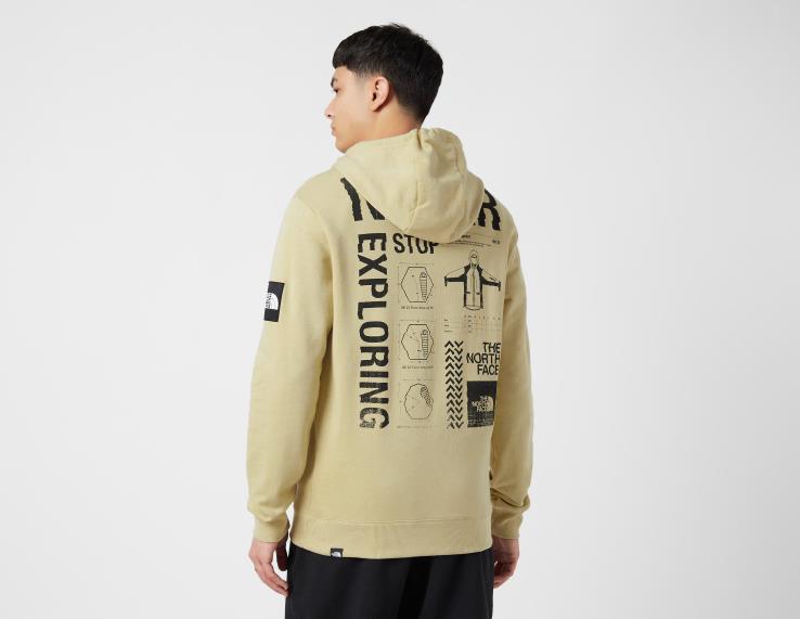 HLH086834 hnedá The North Face black box galahm mikina s kapucňou