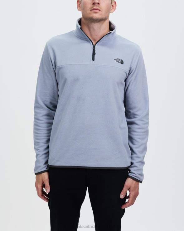 HLH086883 sivá The North Face tka glacier 1/4 zips fleece