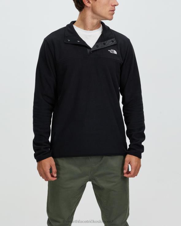 HLH086932 čierna The North Face tka ľadovcový pulóver na krk