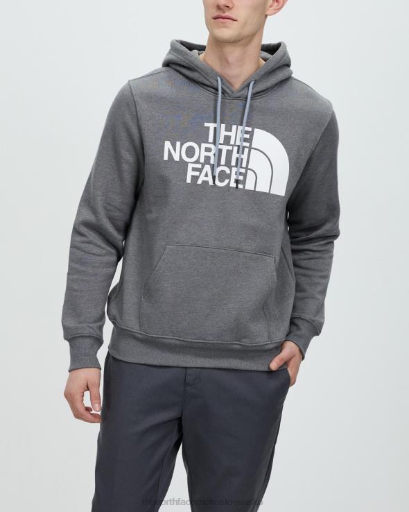 HLH086943 sivá The North Face mikina s kapucňou s polovičnou kupolou