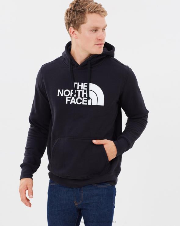 HLH086993 čierna The North Face polovičná mikina s kapucňou