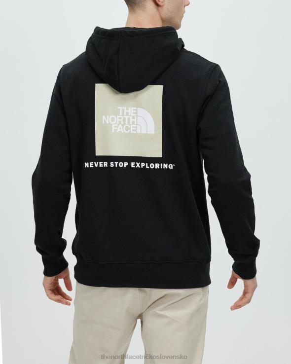 HLH087159 čierna a štrk The North Face mikina s kapucňou box nse