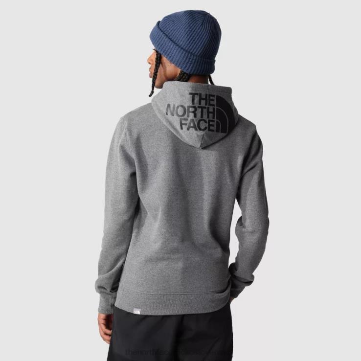 HLH087 sivá The North Face pánska sezónna mikina s kapucňou
