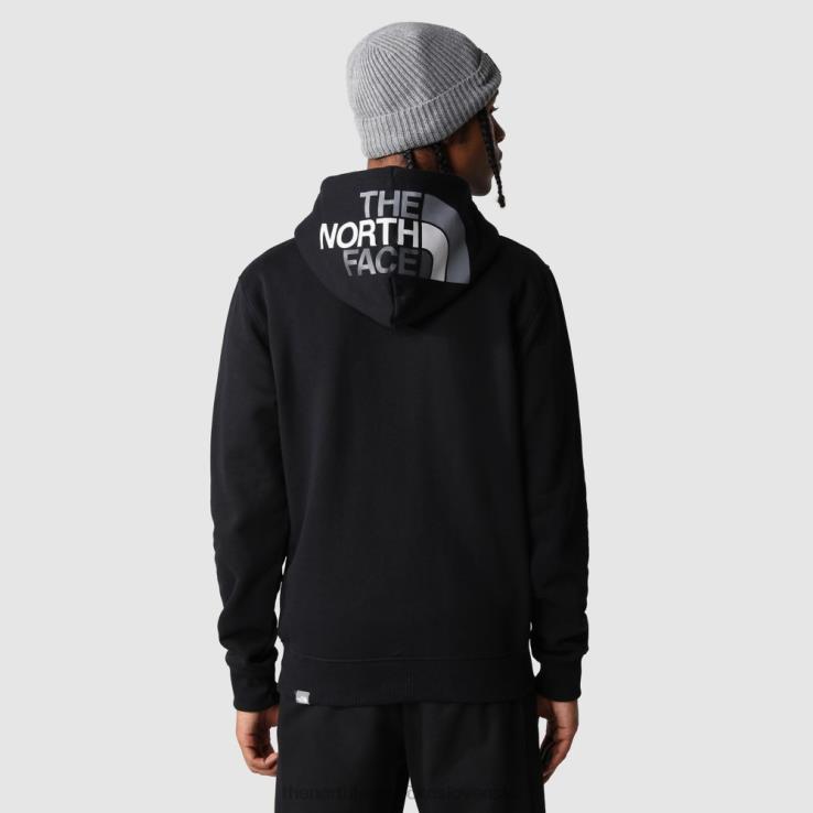 HLH088 čierna The North Face pánska sezónna mikina s kapucňou