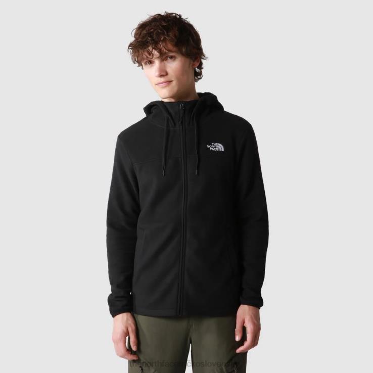 HLH08909 čierna The North Face pánska fleecová mikina s kapucňou na zips
