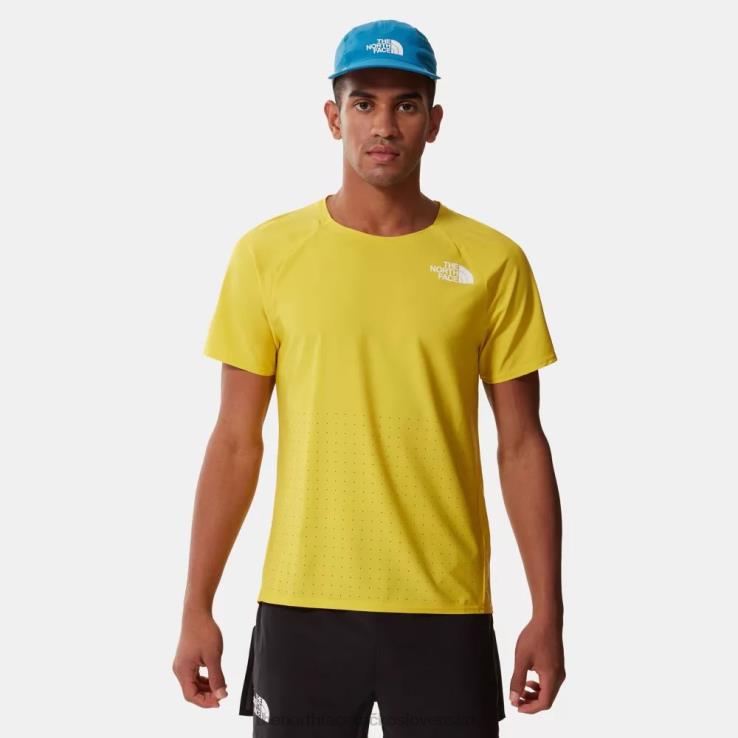 HLH081458 kyslá žltá The North Face pánske tričko letovej série bez tiaže