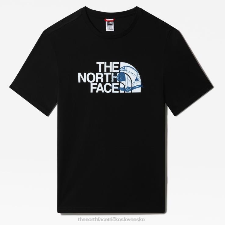 HLH081499 čierna The North Face pánske tričko s polovičnou kopulou
