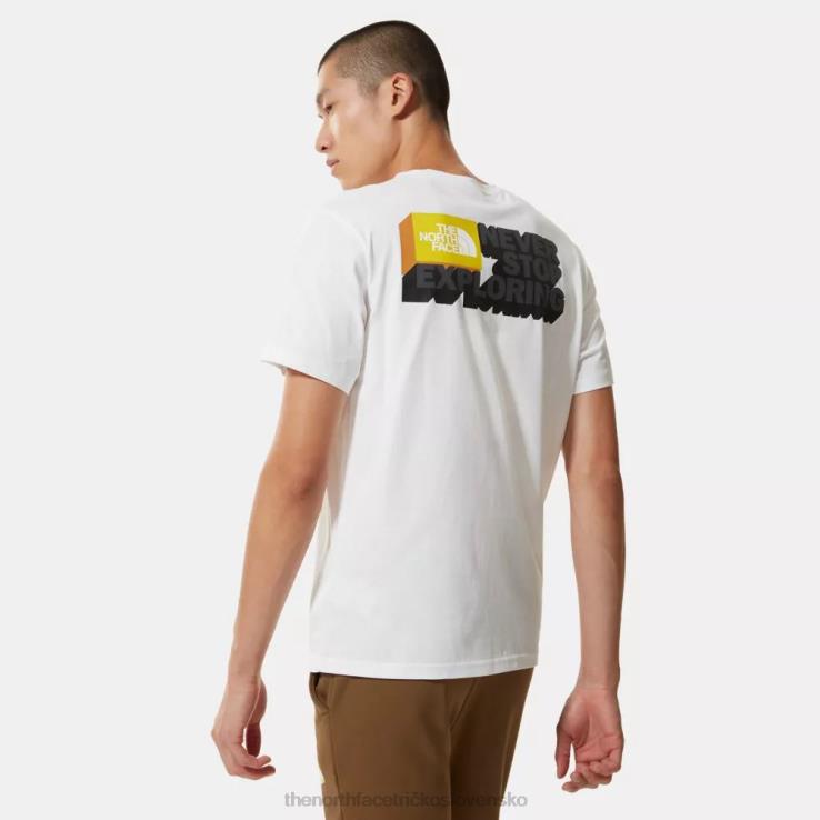 HLH081500 biely The North Face pánske tričko s grafikou