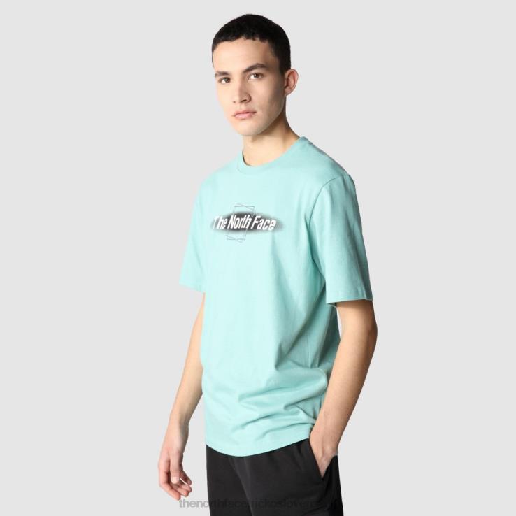 HLH081674 wasabi-čierna The North Face pánske tričko s krátkym rukávom súradnice wasabi čierne