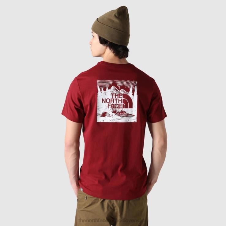 HLH081889 cordovan The North Face pánske tričko na oslavu redboxu