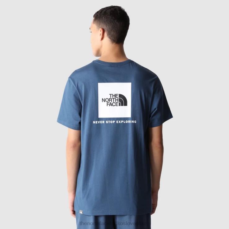 HLH0818 Modrá The North Face pánske redboxové tričko