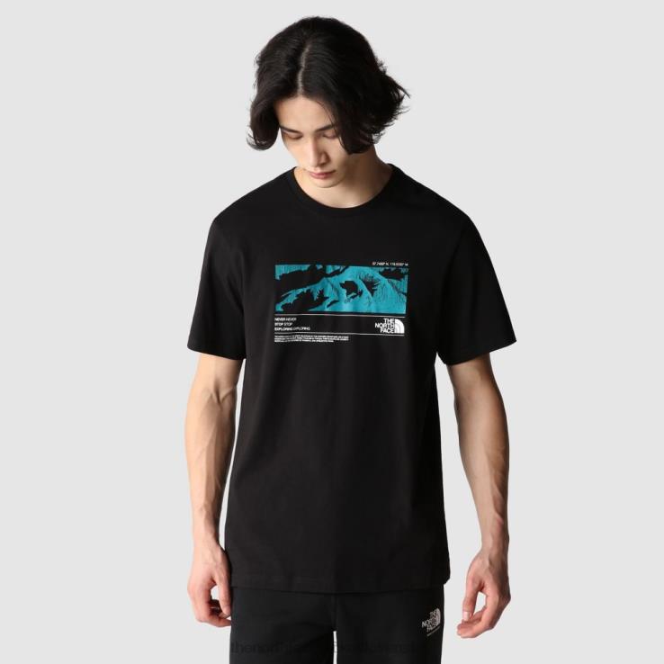 HLH081921 čierna The North Face pánske tričko s krátkym rukávom