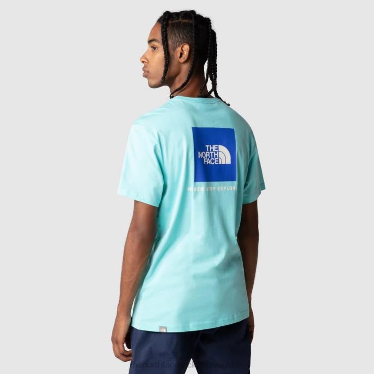 HLH0819 oslnivá modrá The North Face pánske redboxové tričko