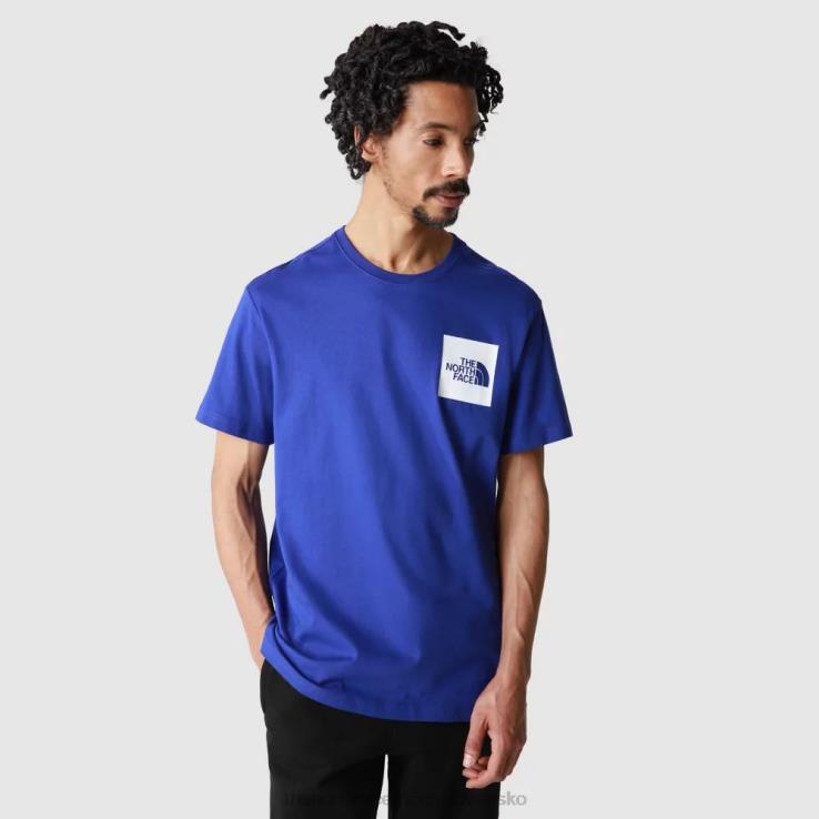 HLH082373 lapis modrý The North Face pánske jemné tričko