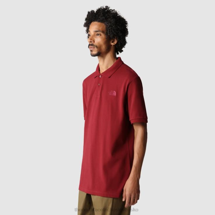HLH082395 cordovan The North Face pánska piquet polokošeľa