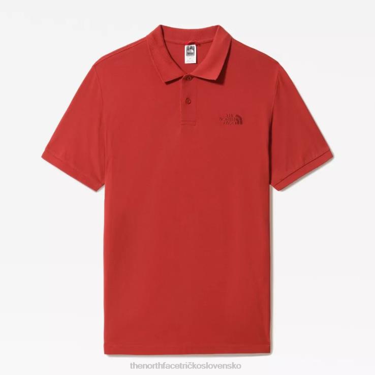 HLH082398 korenie červené The North Face pánska piquet polokošeľa
