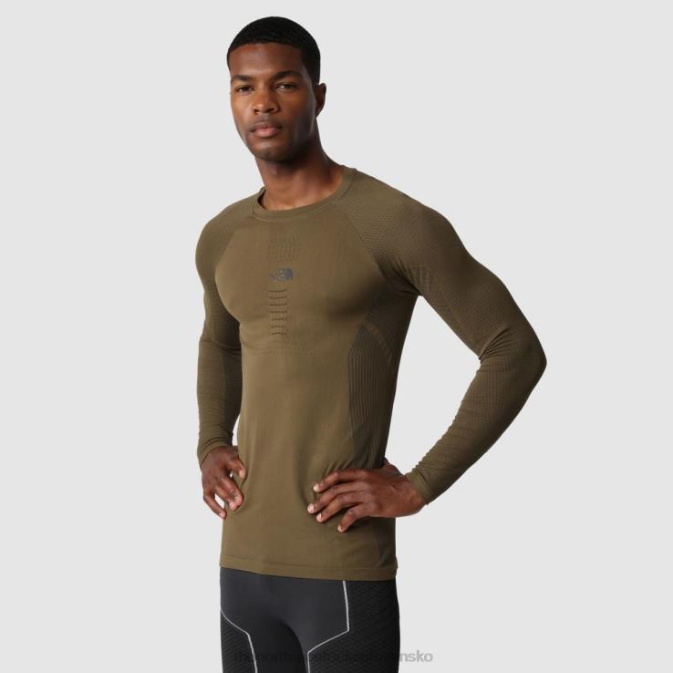 HLH08294 sivá The North Face pánske aktívne tričko s dlhým rukávom