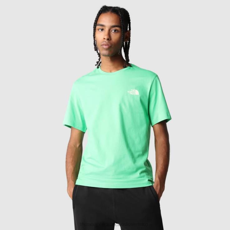 HLH0832 oslnivá modrá The North Face pánske jednoduché kupolové tričko
