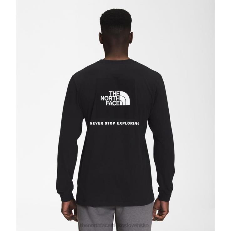 HLH083364 čierna The North Face pánske boxerské tričko s dlhým rukávom