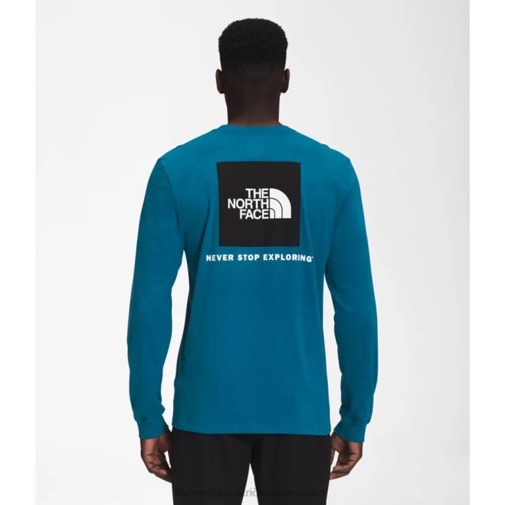 HLH083369 banff blue The North Face pánske boxerské tričko s dlhým rukávom