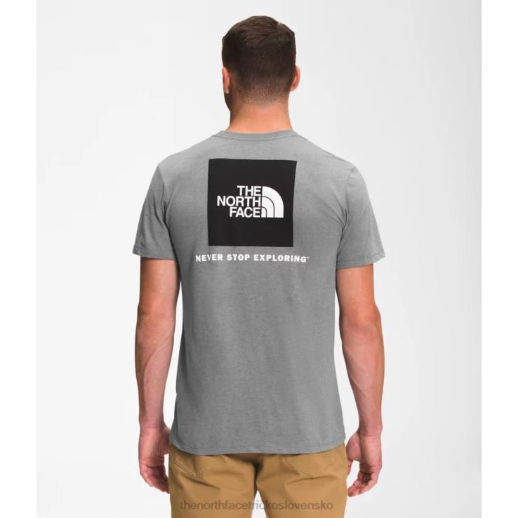 HLH083376 sivá The North Face pánske boxerské tričko s krátkym rukávom