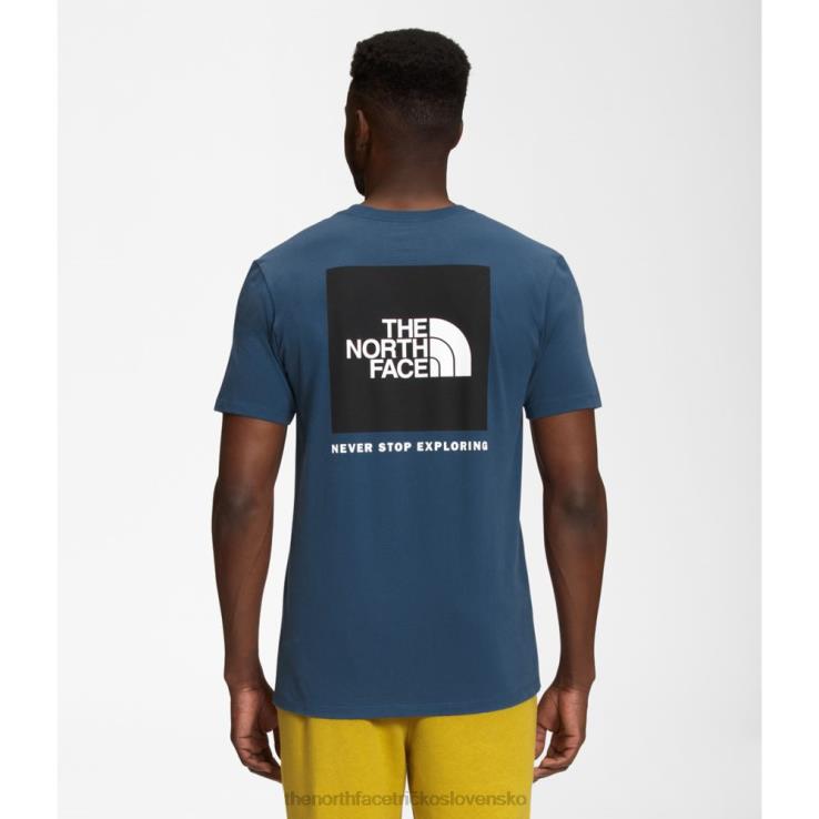 HLH083380 tienisté modré The North Face pánske boxerské tričko s krátkym rukávom